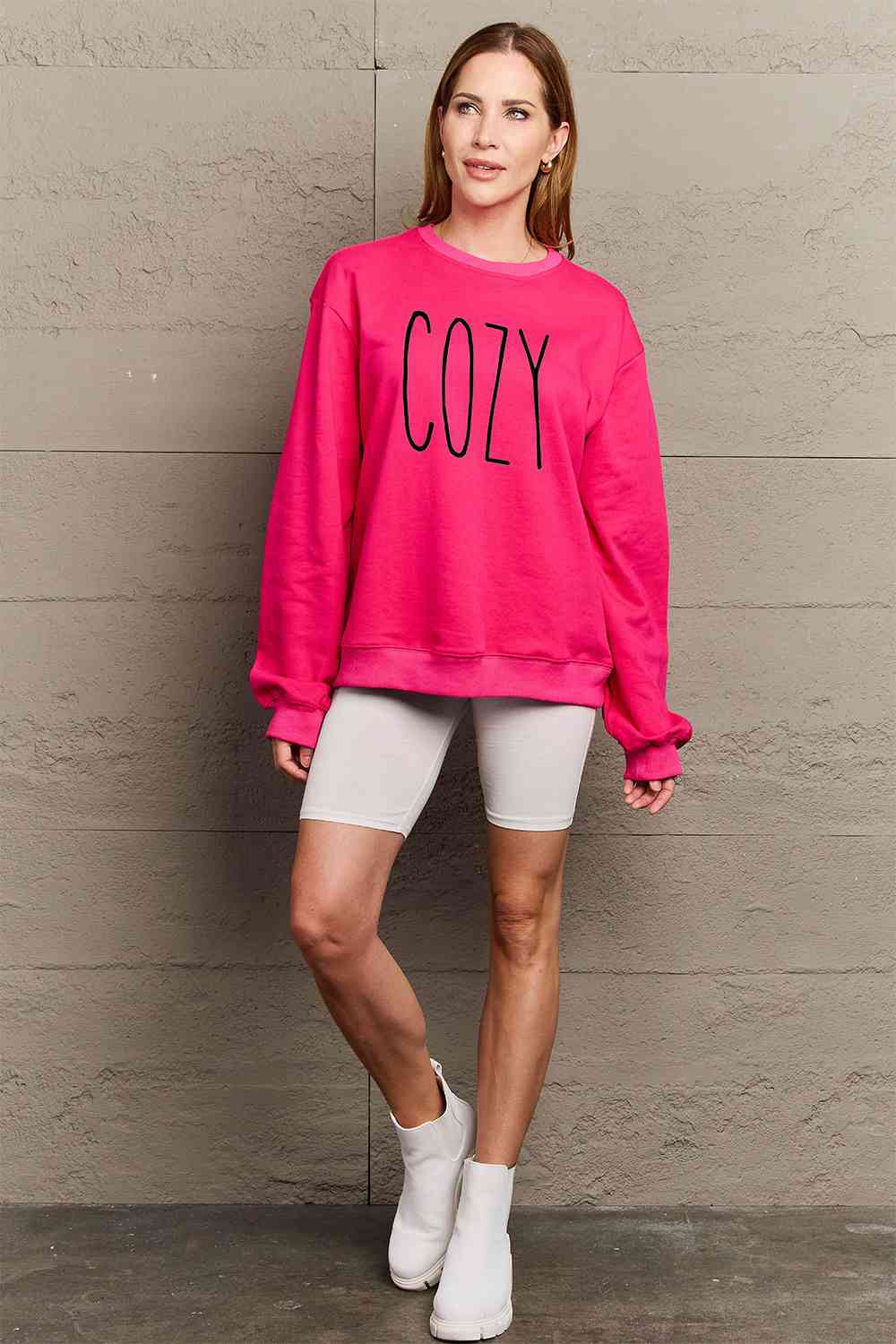 Simply Love Full Size COZY Graphic Sweatshirt