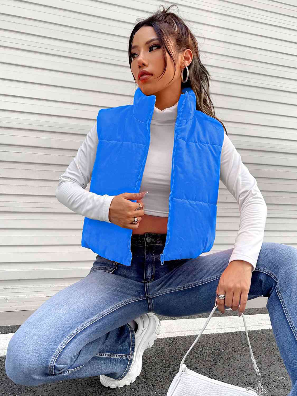 Zip-Up Puffer Vest